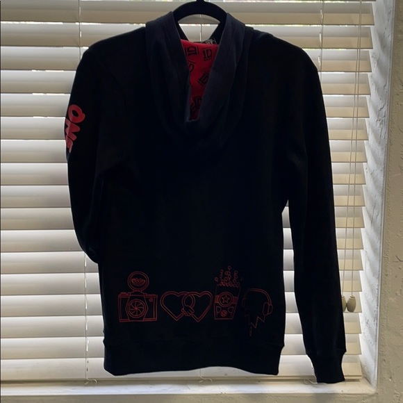 NWT RARE One Direction 1D BLACK HOODIE RARE ORIGINAL MERCH - Picture 5 of 9